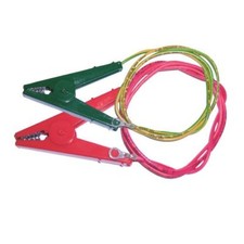 Rutland Crocodile Clip Live & Earth Set Electric Fencing Connection Energiser