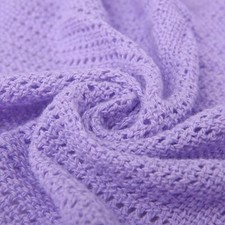 Lilac cellular blanket cotton - cellular,