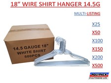 White Metal Wire Plain Hangers