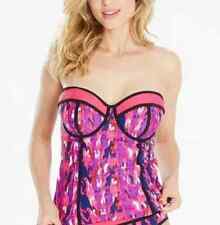 Simply Yours IKAT Strapless/Halter Underwired Padded Tankini Swim Top  Size 34D