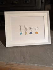 Sea Pottery Flower Art Framed