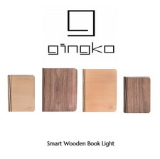 LED Rechargeable Book Light USB Natural Wood or Leather Tyvek Paper Mini/Large