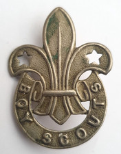 Boy Scouts Vintage Patrol Leader Hat Badge. Silver Tone. 2 Lugs to Rear