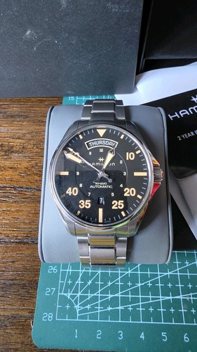Hamilton khaki aviation pilot - aviation,