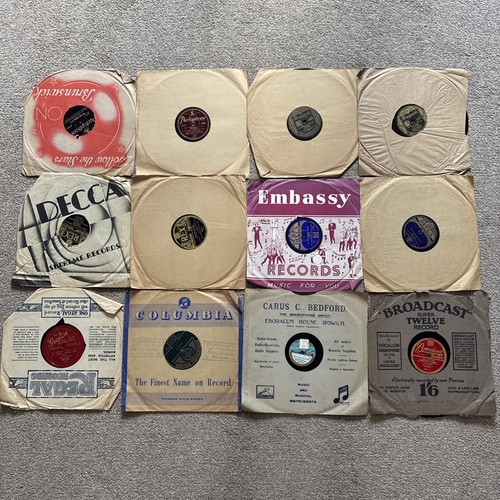 78rpm records job lot x12 - 78rpm,