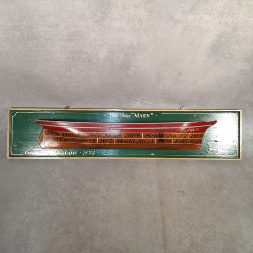 Ship half hull model - model,