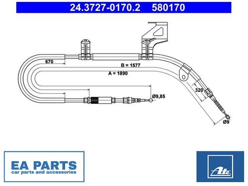 Cable parking brake for - cable,,