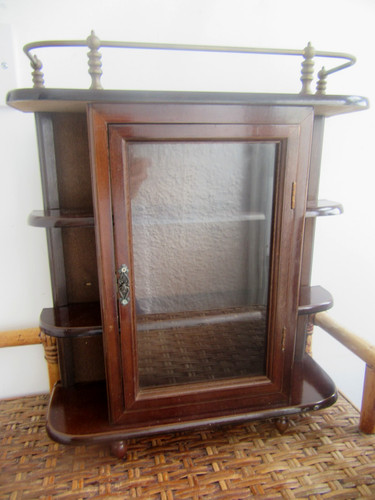 Vintage wooden curio - curio, display