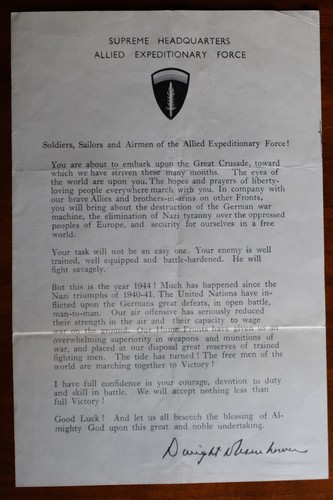 Original eisenhower day - eisenhower, d-day