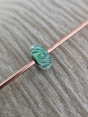 Trollbeads green and white - trollbeads,
