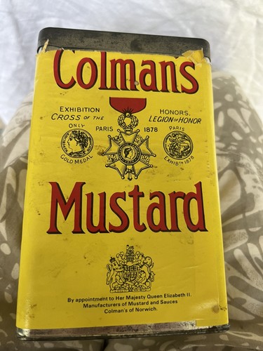 Large vintage colman mustard - vintage, colman's