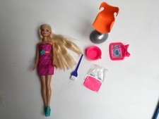 Rare Barbie Hairtastic Colour & Design Studio Hair High Chair & Colour