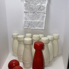 Wooden Lawn Bowling/Skittles