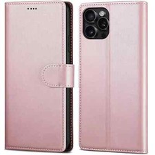 For iPhone 16 15 16 Pro Max 14 13 Phone Cover Leather Flip Card Wallet Book Case