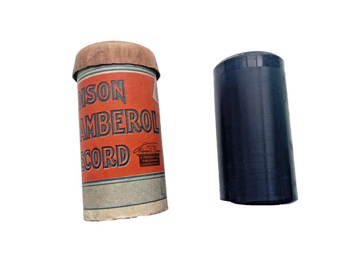 Edison blue amberol phonograph - blue,