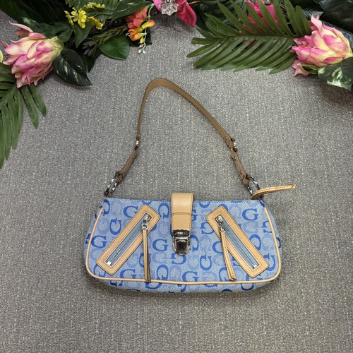 Guess blue monogram shoulder - guess,