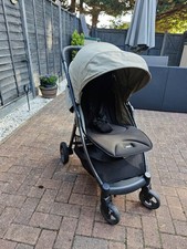 Mamas and Papas Black and Green Flip XT3 Pushchair Stroller