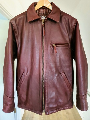 Schott brown leather jacket - schott,