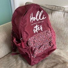 Hollister Burgundy Backpack