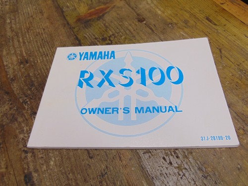 Yamaha rxs100 owners manual - owners,