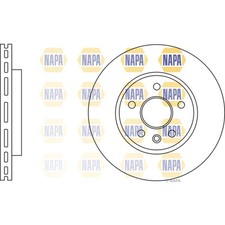 2x Brake Discs Vented For