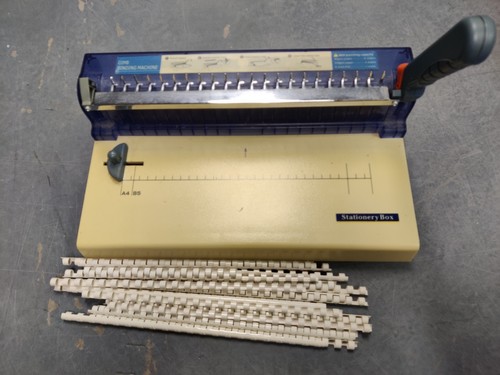 Stationary box comb binding - box,