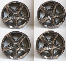 GENUINE MERCEDES GLA VITO V-CLASS 19" AMG ALLOY WHEEL RIM SET 5X112 GLOSS BLACK