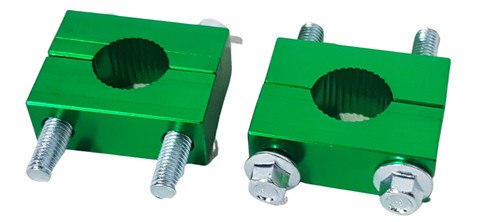 Hbc22 green handlebar clamps - hbc22,