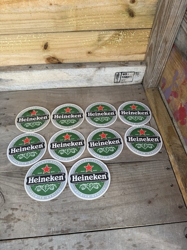 Heineken beer coasters - 10,