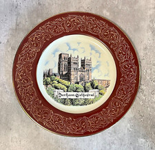 Vintage Cabinet Plate Durham Cathedral Reli Washbourne Bone China Souvenir 10.5"