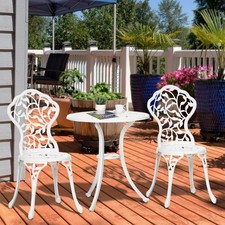 3 Pcs Aluminium Bistro Set