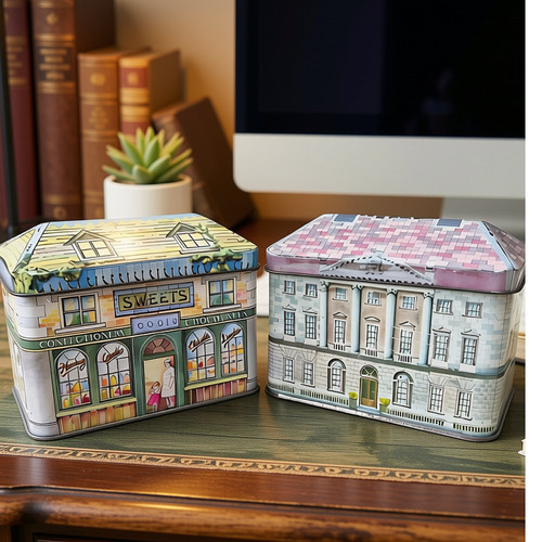 Pair vintage ian logan - pair, tins