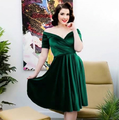 Green velvet vintage - , style