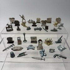 35 Metal Game Pieces Lot