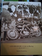 Les Graham life in Racing Freudenberg Motorcycle Racing MV Augusta Signed by son