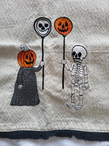Hallowe sparkly cotton - hallowe'en, tea