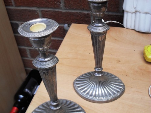 Vintage pair silver - pair, plated
