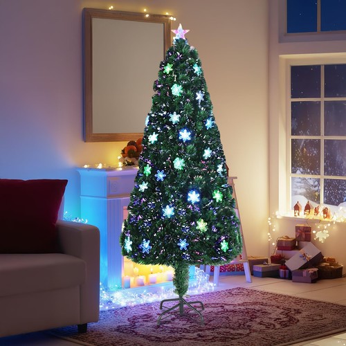 6ft fibre optic xmas tree - fibre,