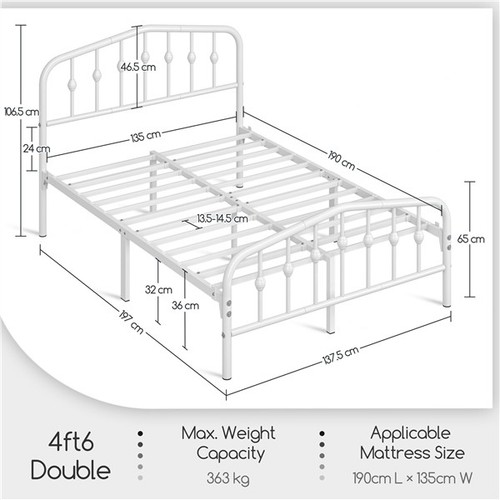 Double metal platform - platform, bed