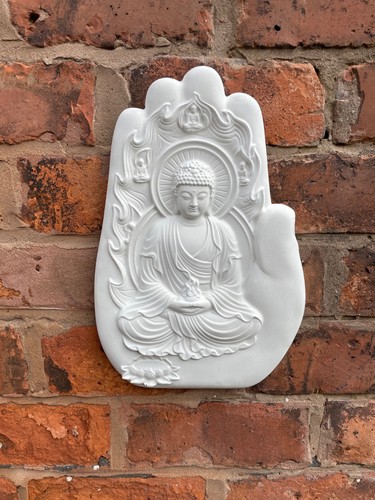 Large white buddha - large,