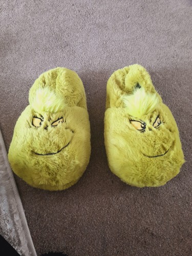 Mens womens grinch slippers - mens,