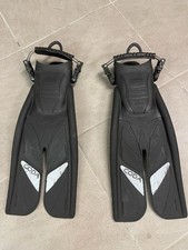Northern Diver Coda Open Heal Diving fins with ss spring  heal straps  Size L