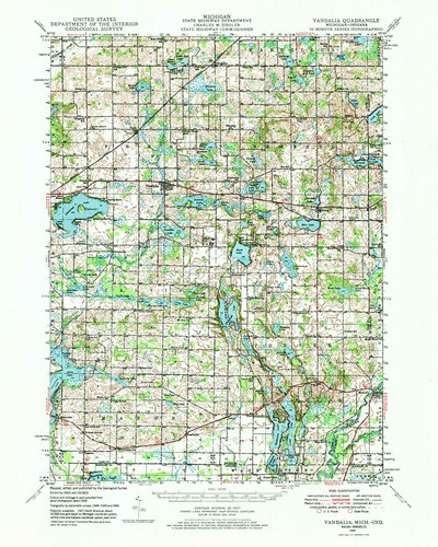 1948 topo map vandalia - of,