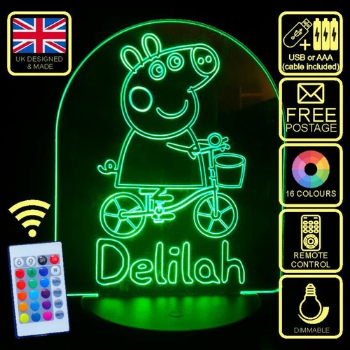 Personalised peppa pig bike - on,