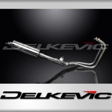 KAWASAKI ER5 1996-07 FULL EXHAUST SYSTEM 350mm STAINLESS OVAL SILENCER