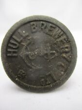 HULL BREWERY CO LTD GINGER BEER SODA VINTAGE OLD ANTIQUE BOTTLE STOPPER c1910