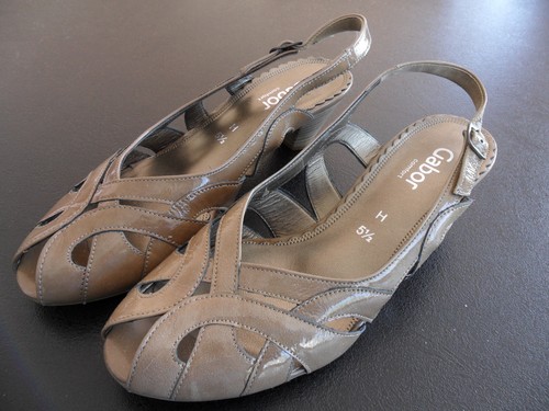 Gabor comfort taupe patent - gabor,