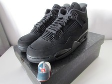 Nike Air Jordan IV 4 Retro 2025 Black Cat US 12/UK 11/EU 46 Cement/Military/BRED