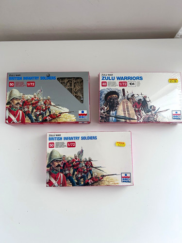 Esci zulu war figure lot - 1:72,