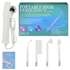 4 in 1 High Frequency Facial Machine Therapy Electric Wand Acne Treatment Beauty